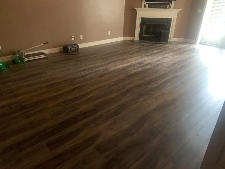 Luxury vinyl plank project 5